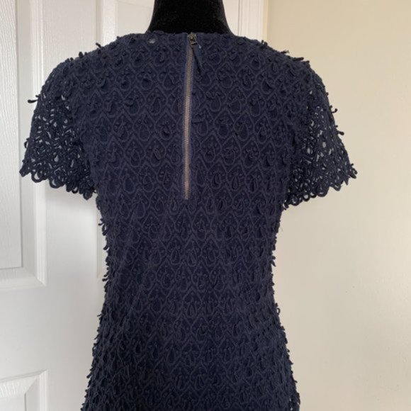 Banana Republic Blue Mesh Transparent Blouse - Picture 3 of 3